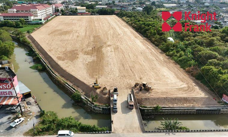 รูป ขายที่ดินทำเลเศรษฐกิจเมืองระยอง 8 ไร่ ติดถนนไฮเวย์ 36 ใกล้เซ็นทรัลระยอง - รูปที่ 4/5