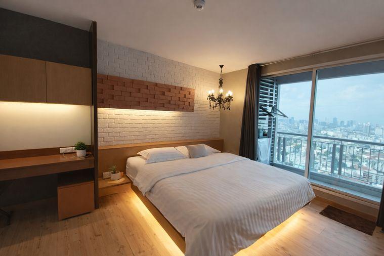 picture 🍀🍀 Modern Room💙 For Rent📍Rhythm Ratchada 🚆 Near MRT Huai Khwang (Line: @rent2022) ✨ Beautiful | Ready to move in 🔖 PC: A10833 - 2/14