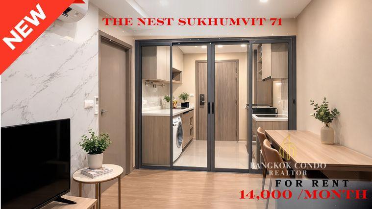 รูป 🍀🍀 Cozy room🍀 ให้เช่า📌 เดอะ เนสท์ สุขุมวิท 71 (Line: @rent2022) BTS พระโขนง ห้องสวย พร้อมเข้าอยู่ ราคาดี!!🔖A07084 - รูปที่ 1/11