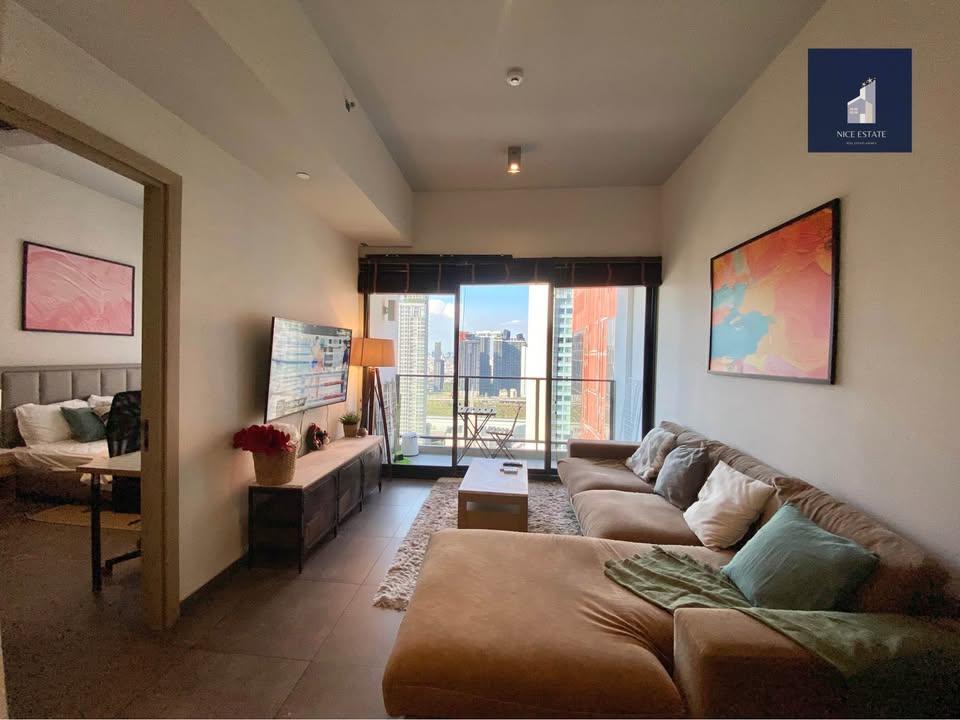 รูป The Lofts Asoke MRT Phetchaburi 1Bed with bathtub on high floor take clear view - รูปที่ 1/11