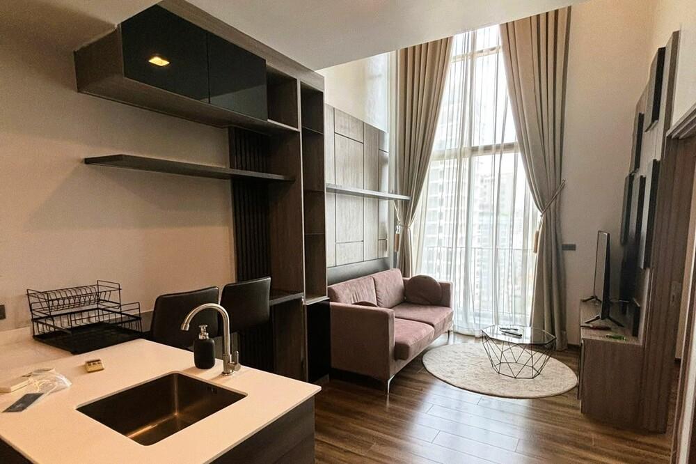 รูป 🔥 สำหรับขาย- เช่า ! วิวเมือง, ชั้นสูง 13+, เพดานสูง !  Code C20230100183..Ceil by Sansiri, 2 ห้องนอน Duplex, 2 ห้องน้ำ, แต่งครบ, ราคาพิเศษ!!📣📣 - รูปที่ 4/8
