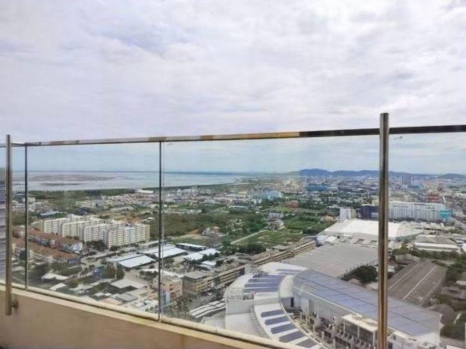 picture Call : 098-632-2894 Infinity One Condo @Central Chonburi, 55 sq.m 2 Beds 2 Baths 21 floor Sea View, Fully furnished - 8/14