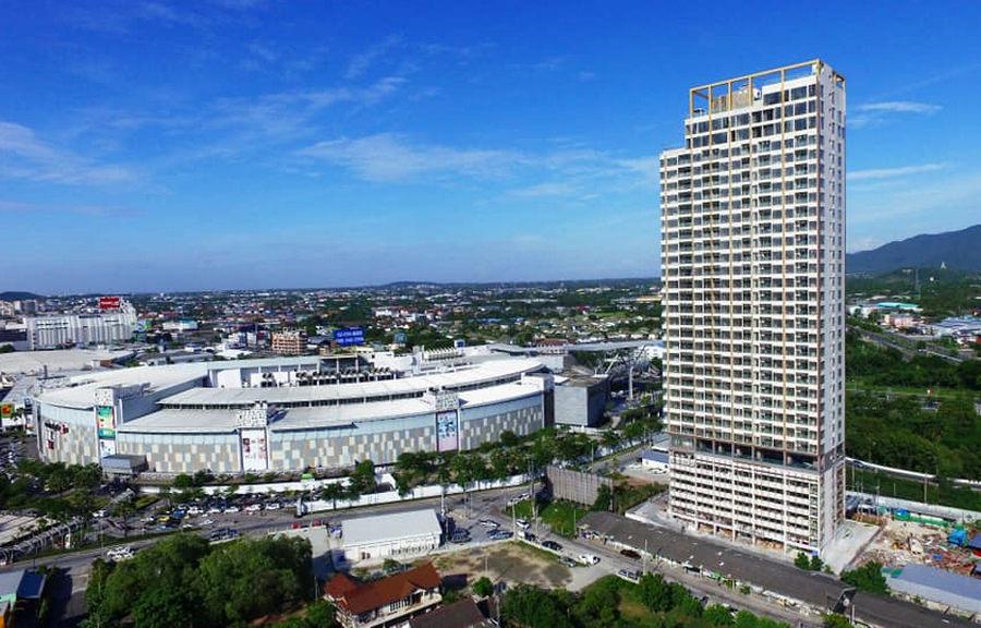 รูป Call : 098-632-2894 Infinity One Condo ติดเซ็นทรัล ชลบุรี ขนาด 55 ตารางเมตร 2 ห้องนอน 2 ห้องน้ำ ชั้น21 วิวเมือง มองเห็นทะเล ตกแต่งครบ - รูปที่ 12/14
