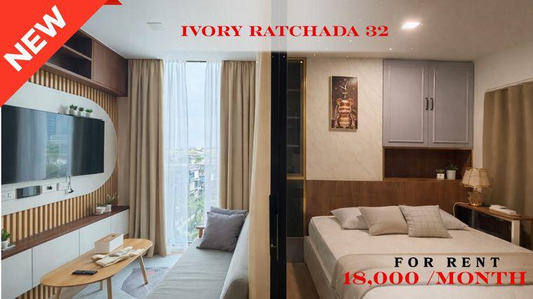 picture 🍀🍀 Fully Furnished 💝 For Rent 📍 Ivy Ratchada 🚆 Near Ratchadaphisek MRT Station (Line: @rent2022) ✨ Ready to move in 🔖 PC: A10846 - 1/9