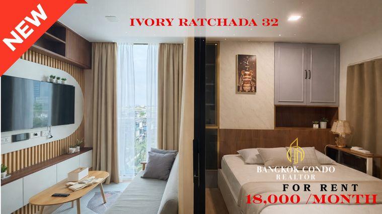 picture 🍀🍀 Fully Furnished 💝 For Rent 📍 Ivy Ratchada 🚆 Near Ratchadaphisek MRT Station (Line: @rent2022) ✨ Ready to move in 🔖 PC: A10846 - 1/9