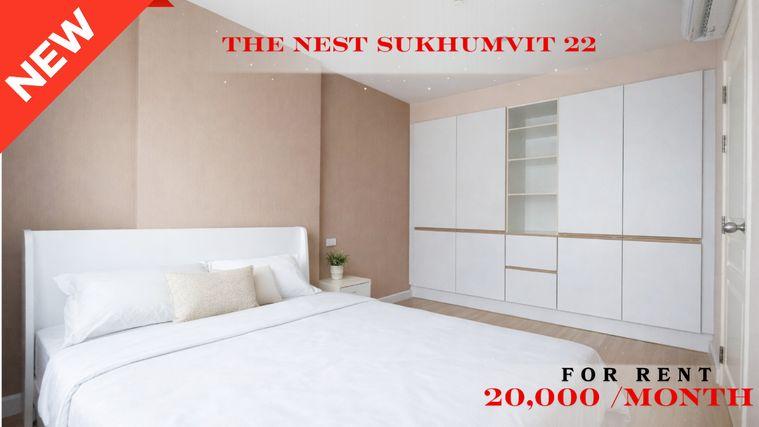 รูป 🍀🍀 Prime condo location🚆 ให้เช่า📌 เดอะ เนสท์ สุขุมวิท 22 (Line: @rent2022) BTS พร้อมพงษ์ ห้องสวย พร้อมเข้าอยู่ ราคาดี!!🔖A10854 - รูปที่ 1/9