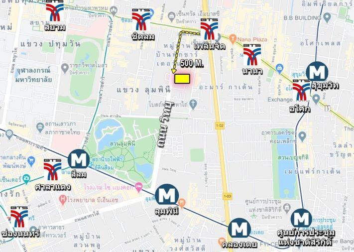 รูป ชั้น1 เหมาะทำร้านค้า ใกล้รถไฟฟ้า เพลินจิต 700 เมตร เช่าตึกแถว ถนน วิทยุ ติด All Seasons Place - รูปที่ 9/9