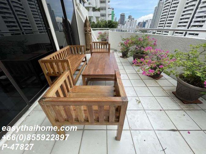 รูป P-47827 🔥 ให้เช่าคอนโด Supalai Place ชั้น 16 (ห้องใหญ่พิเศษ 142 ตรม. 2 นอน เฟอร์ครบ พร้อมอยู่ ใกล้ BTS พร้อมพงษ์) Line ID: @easythaihome 085-592-2897 - รูปที่ 12/49