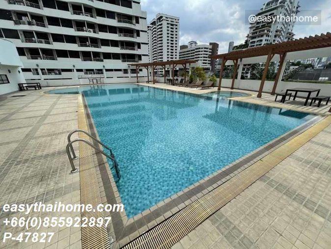 รูป P-47827 🔥 ให้เช่าคอนโด Supalai Place ชั้น 16 (ห้องใหญ่พิเศษ 142 ตรม. 2 นอน เฟอร์ครบ พร้อมอยู่ ใกล้ BTS พร้อมพงษ์) Line ID: @easythaihome 085-592-2897 - รูปที่ 42/49