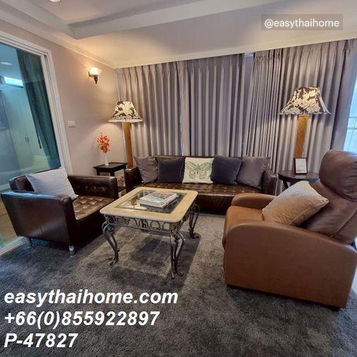 รูป P-47827 🔥 ให้เช่าคอนโด Supalai Place ชั้น 16 (ห้องใหญ่พิเศษ 142 ตรม. 2 นอน เฟอร์ครบ พร้อมอยู่ ใกล้ BTS พร้อมพงษ์) Line ID: @easythaihome 085-592-2897 - รูปที่ 5/49