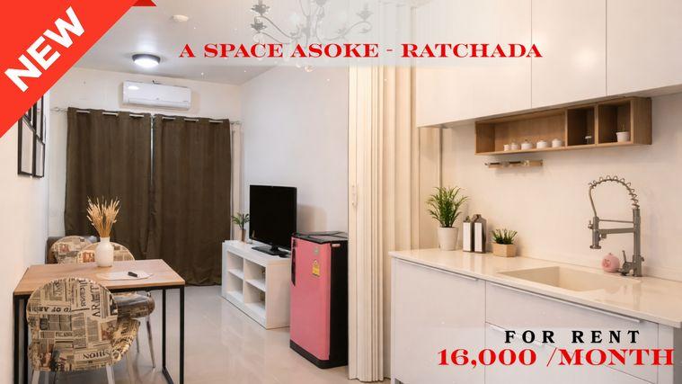 picture 🍀🍀 BEST DEAL 🔥 For Rent 📍 A Space Asoke-Ratchada 🚆 Near Phra Ram 9 MRT Station  (Line: @rent2022) ✨Ready to move in 🔖 PC: A10864 - 1/9