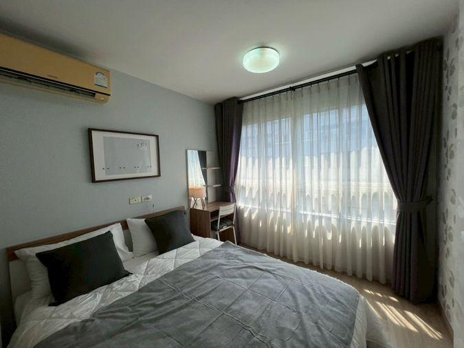picture Condo for rent at ELIO Sukhumvit 64, near BTS Punnawithi station. Pool view. Ready to move in. - 28/32
