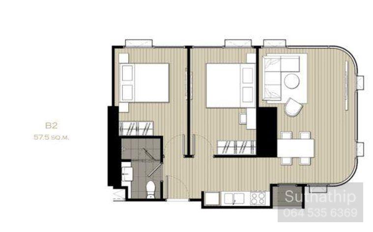 รูป ✨Condo for Rent : Ashton Chula Silom (AP-02) ( line : @condo91 ) - รูปที่ 6/6