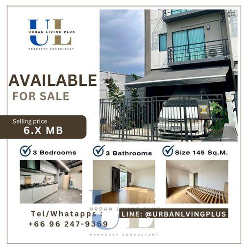 รูป ( UL2504023 ) Tel/Line 096-2479369✨สำหรับขาย บ้านกลางเมือง ราชพฤกษ์-สาทร 3 ห้องนอน 3 ห้องน้ำ 145 ตร.ม. ทาวน์โฮม 3 ชั้น บ้านใหม่ หลังมุม✨ - รูปที่ 1/13