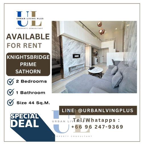 รูป ( UL2502143 ) Tel/Line 096-2479369 , สำหรับเช่า ไนท์บริดจ์ ไพร์ม สาทร 1 ห้องนอน 1 ห้องน้ำ ขนาด 44 ตร.ม. ชั้นสูง ห้องสวย !!! ราคาพิเศษ 💥💥 - รูปที่ 1/12