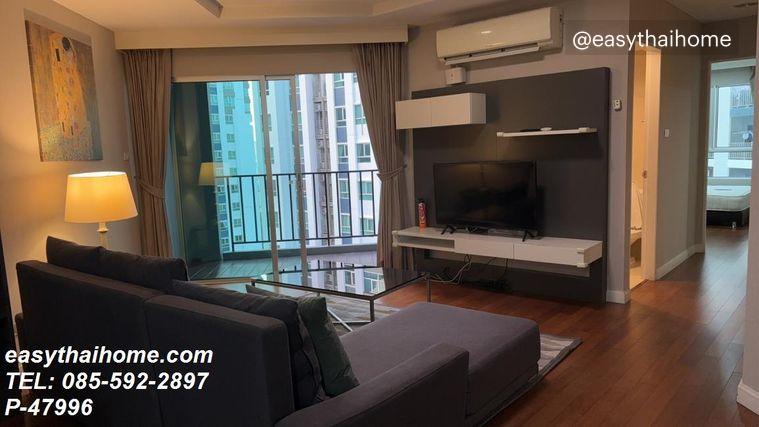 รูป P-47996 วิวเมือง! 2 ห้องนอนหรู @ เบ็ล แกรนด์ พระราม 9 ใกล้ MRT : เขตห้วยขวาง | Line Id @easythaihome | 085-592-2897 - รูปที่ 2/8
