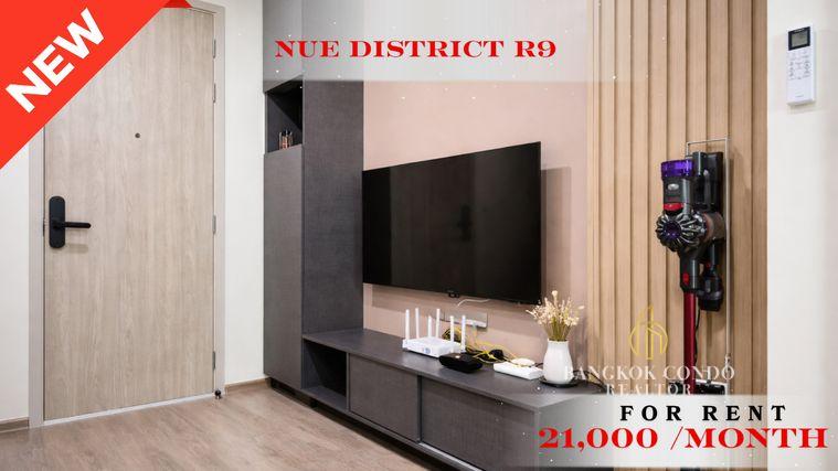 รูป 🍀🍀 Free Wifi 500/500 Special Offer🔥ให้เช่า📌 นิว ดิสทริค อาร์ 9 (Line: @rent2022) MRT พระราม9 พร้อมเข้าอยู่ 🔖10878 - รูปที่ 1/21