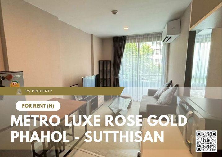รูป ให้เช่า ✨ Metro Luxe Rose Gold Phahol - Sutthisan ✨ ใกล้ MRT สุทธิสาร เฟอร์นิเจอร์ และ เครื่องใช้ไฟฟ้าครบ  - รูปที่ 1/7