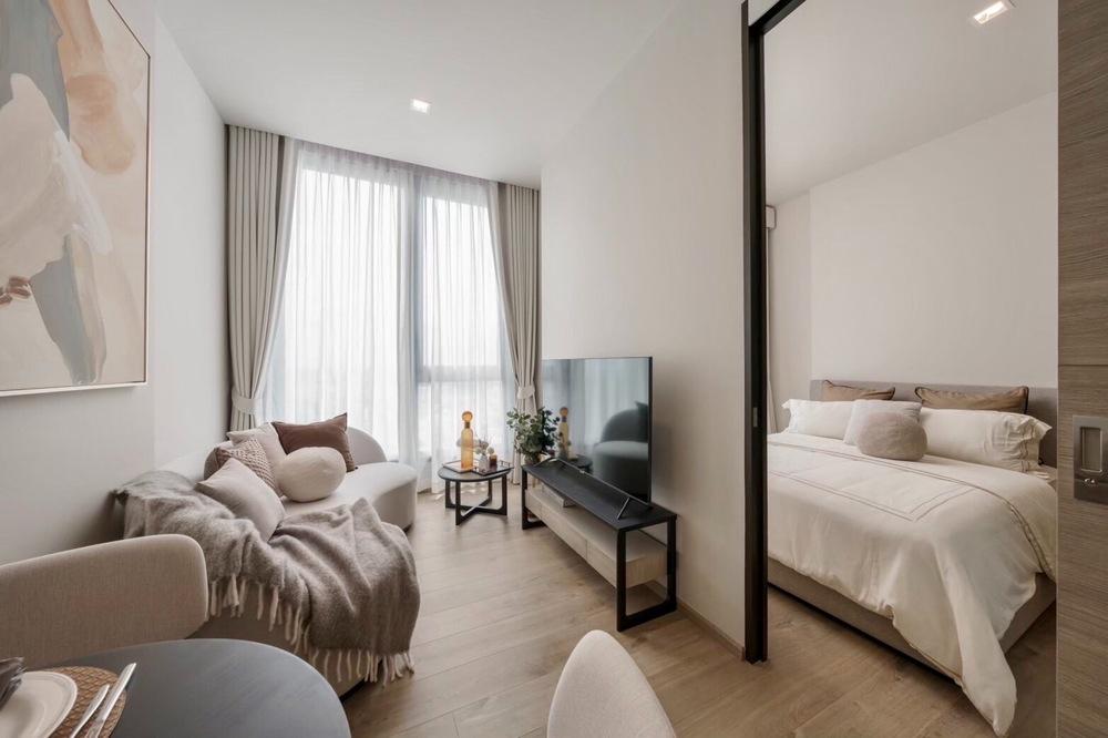 รูป 🔥 ขายด่วน !! The Crest Park Residences, 1 ห้องนอน, 1 ห้องน้ำ, ห้องทิศตะวันออก, ชั้นสูง 33++ !!🔥Code C20250100028 แต่งครบ, ราคาพิเศษ!!📣📣 - รูปที่ 3/7