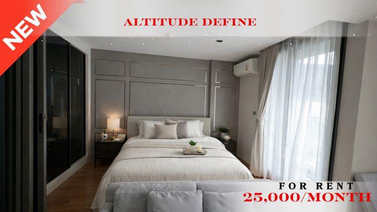 รูป 🍀🍀Prime Condo Location 🚆ให้เช่า📌 อัลติจูด ดีไฟน์ คอนโดมิเนียม (Line: @rent2022)MRT สามย่าน พร้อมเข้าอยู่ 🔖A10831 - รูปที่ 1/12