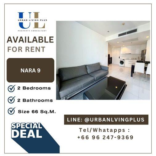 รูป ( UL2603011 ) Tel/Line 096-2479369 !! ให้เช่า นาราไนท์ 2 ห้องนอน 2 ห้องน้ำ ขนาด 66 ตร.ม. ห้องสวย ทิศใต้ ชั้นสูง !!! 🔥🔥🔥 - รูปที่ 1/8
