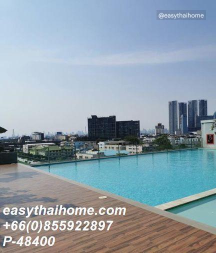 รูป P-48400 วิวเมืองสวย! 15,000 บ.! เดอะ สกาย สุขุมวิท ใกล้ BTS อุดมสุข | Line Id: @easythaihome | 085-592-2897 - รูปที่ 6/8