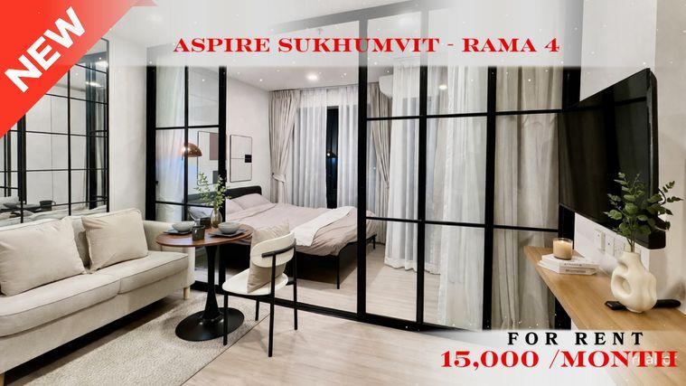 picture 🍀🍀 Modern Room 💙 📌 For Rent: Aspire Sukhumvit Rama 4 🚆 Near BTS Phra Khanong (Line: @rent2022 )✨ Ready to move in ✨  Property Code: A10902  - 1/11