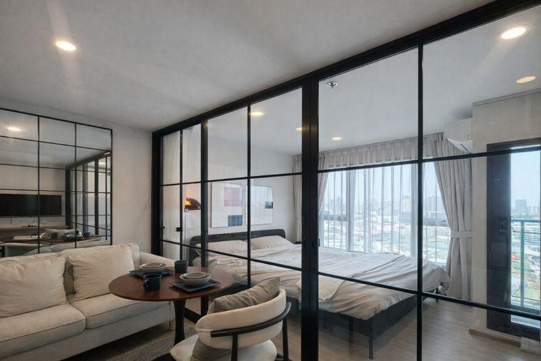 picture 🍀🍀 Modern Room 💙 📌 For Rent: Aspire Sukhumvit Rama 4 🚆 Near BTS Phra Khanong (Line: @rent2022 )✨ Ready to move in ✨  Property Code: A10902  - 4/11