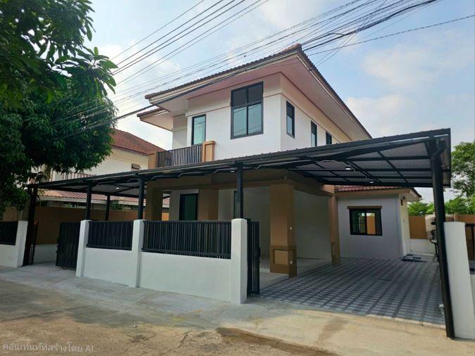 รูป  บ้านเดี่ยว 2 ชั้น หมู่บ้านฟ้ากรีนพาร์ค2 เฟส2  แยกจากซอยกำนัน-ใหญ่บ้าน ถนนลำลูกกา11(เสามาฟ้าคราม) อำเภลำลูกกา จังหวัดปทุมธานี (ราคา 3,990,000  บาท   ) - รูปที่ 3/14