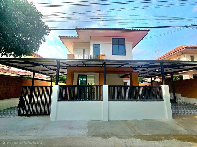 รูป  บ้านเดี่ยว 2 ชั้น หมู่บ้านฟ้ากรีนพาร์ค2 เฟส2  แยกจากซอยกำนัน-ใหญ่บ้าน ถนนลำลูกกา11(เสามาฟ้าคราม) อำเภลำลูกกา จังหวัดปทุมธานี (ราคา 3,990,000  บาท   ) - รูปที่ 1/14