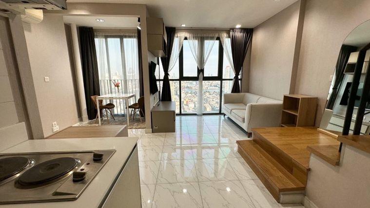 รูป Best Price 🔥 ให้เช่า Ideo Mobi Sathorn Duplex ห้องสวยมาก ตกแต่งแบบลัคชูมาก น่าอยู่สุดๆ  | Code DS2299 Line : @Dstay - รูปที่ 3/14