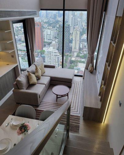 picture Condo for rent Celes Asoke Duplex 2 bedrooms Rare unit Fully furnished. Ready to move in!! - 4/14