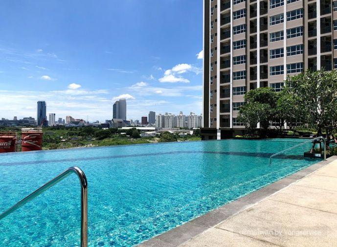 picture Call : 095-575-7273 Condo Supalai Veranda Rama 9 Corner unit 38.37 sqm 1 Bed 15 floor, North facing, Building B - 9/14
