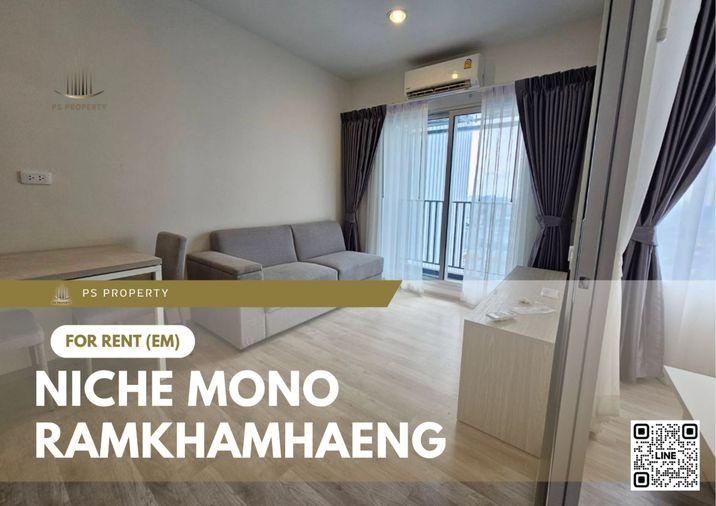 รูป ให้เช่า 📍 Niche Mono Ramkhamhaeng 📍 เฟอร์นิเจอร์ และ เครื่องใช้ไฟฟ้าครบ ใกล้เดอะมอลล์ - รูปที่ 1/20