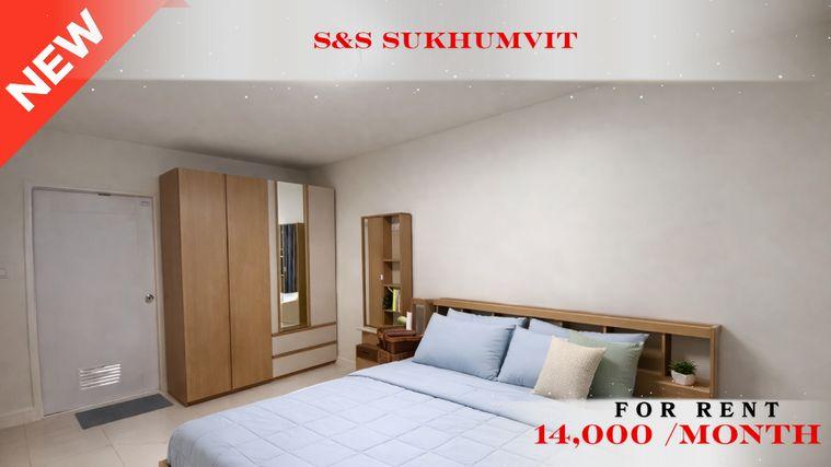 รูป 🍀🍀🍀 Prime condo location 🚆ให้เช่า📌 เอส แอนด์ เอส สุขุมวิท(Line:@rent2022)BTS ปุณณวิถี✨พร้อมเข้าอยู่🌼A11062 - รูปที่ 1/12