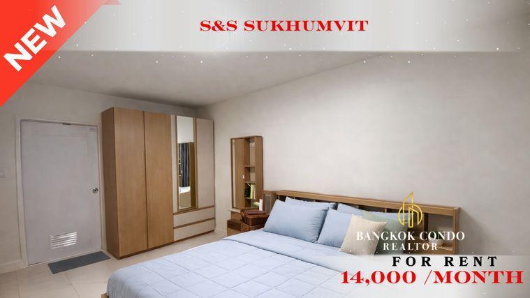 รูป 🍀🍀🍀 Prime condo location 🚆ให้เช่า📌 เอส แอนด์ เอส สุขุมวิท(Line:@rent2022)BTS ปุณณวิถี✨พร้อมเข้าอยู่🌼A11062 - รูปที่ 1/12