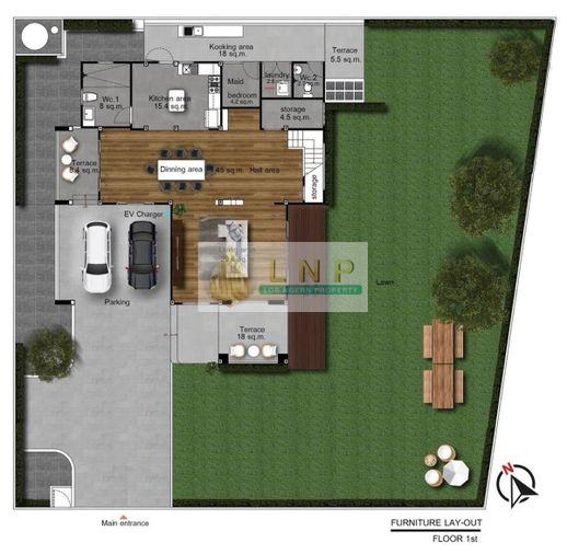 รูป 🏠 ให้เช่าบ้าน : Ladawan Srinakarin (ลดาวัลย์ ศรีนครินทร์) รหัสทรัพย์ | 📌LNP-H938 - รูปที่ 6/15