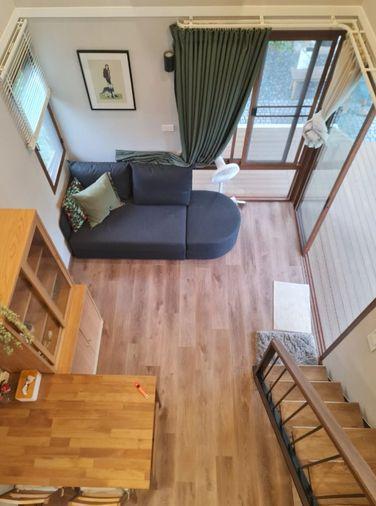รูป ขายบ้านสำเร็จรูป บ้านโมดูลาร์ สไตล์ loft 1 ห้องนอน 1ห้องน้ำ ระเบียง และมีบ้านสำหรับสัตว์เลี้ยง รับสร้างทั่วประเทศ - รูปที่ 10/15