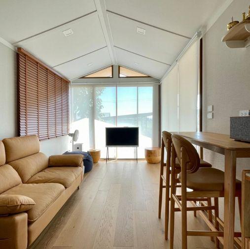 picture Prefabricated house for sale. Modular homes type 1 bedroom, 2 bathrooms, balcony.Construction services available nationwide. - 10/17