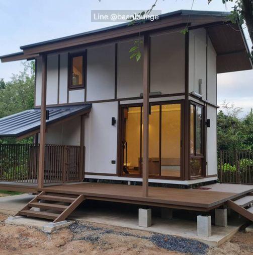 รูป ขายบ้านสำเร็จรูป บ้านโมดูลาร์ สไตล์ loft 1 ห้องนอน 1ห้องน้ำ ระเบียง และมีบ้านสำหรับสัตว์เลี้ยง รับสร้างทั่วประเทศ - รูปที่ 1/15