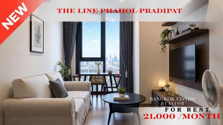รูป 🍀🍀🍀 Prime condo location 🚆ให้เช่า📌 เดอะไลน์ พหล-ประดิพัทธ์ (Line:@rent2022)BTS สะพานควาย ✨พร้อมเข้าอยู่🌼A11073 - รูปที่ 1/10