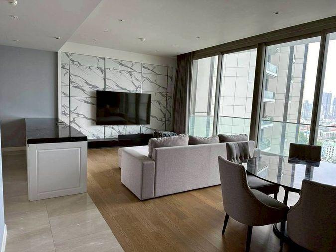 รูป ให้เช่าคอนโดติด Icon Siam  📍 Magnolias Waterfront Residences   📍 Type 2 Bedrooms ราคาเช่า  130,000/ month  - รูปที่ 1/15