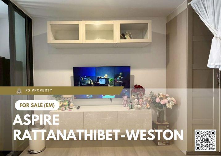 รูป ขายด่วน ✨ ASPIRE Rattanathibet-Weston ✨ วิวสระ ทิศตะวันออก เฟอร์นิเจอร์ และ เครื่องใช้ไฟฟ้าครบ  - รูปที่ 1/11