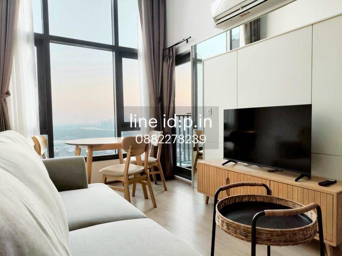 picture For rent: Life Rama 4-Asoke, Duplex unit, 2 bedrooms, 1 bathroom, with Bang Krachao view. - 2/14