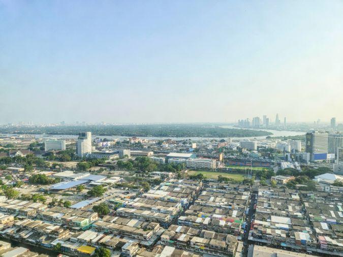picture For rent: Life Rama 4-Asoke, Duplex unit, 2 bedrooms, 1 bathroom, with Bang Krachao view. - 14/14