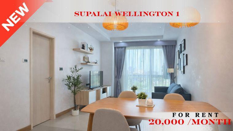 รูป 🍀🍀🍀Prime condo location 🚆ให้เช่า📌ศุภาลัย เวลลิงตัน(Line:@rent2022)✨MRTศูนย์วัฒนธรรมแห่งประเทศไทย✨ พร้อมเข้าอยู่ 🔖A11109 - รูปที่ 1/12