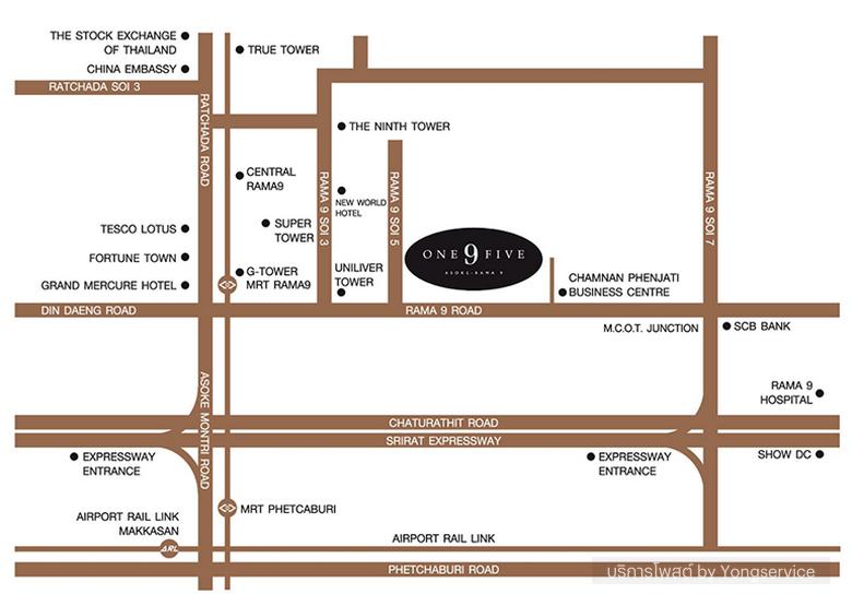 รูป Call : 095-254-6826 Condo One9Five Asoke-Rama 9 (โควต้าต่างชาติ-ไทย) ขนาด 69.5 ตารางเมตร 2 ห้องนอน 2 ห้องน้ำ ชั้น27 ตึกB ขายถูกกว่าโครงการ - รูปที่ 12/13