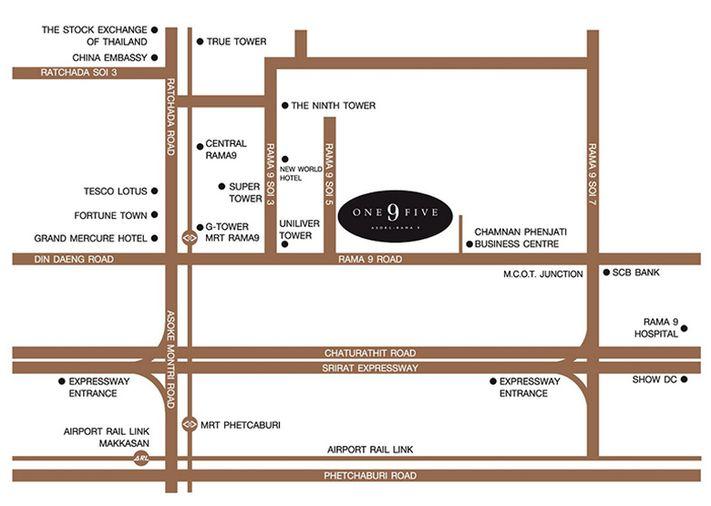 รูป Call : 095-254-6826 Condo One9Five Asoke-Rama 9 (โควต้าต่างชาติ-ไทย) ขนาด 69.5 ตารางเมตร 2 ห้องนอน 2 ห้องน้ำ ชั้น27 ตึกB ขายถูกกว่าโครงการ - รูปที่ 12/13