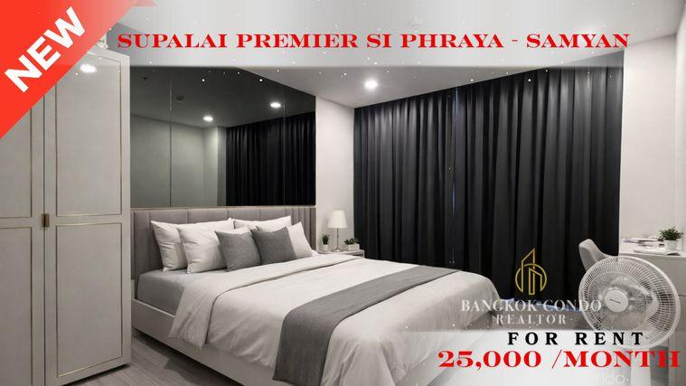 รูป 🍀🍀 Prime condo location 🚆ให้เช่า📌 ศุภาลัย พรีเมียร์ สี่พระยา - สามย่าน (Line:@rent2022)MRT สามย่าน✨พร้อมเข้าอยู่🔖A11116 - รูปที่ 1/14