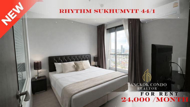 รูป 🍀🍀 BEST DEAL🔥 ให้เช่า📌 ริทึ่ม สุขุมวิท 44/1 (Line:@rent2022)BTS พระโขนง✨พร้อมเข้าอยู่🔖A11137 - รูปที่ 1/7